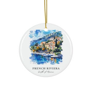 French Riviera Ornament: Unique French Riviera Souvenir, South of France Xmas Decor, and Authentic Southern France Christmas Gift
