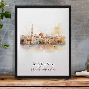 Medina Saudi Arabia Travel Poster – Archival Quality Print image 1
