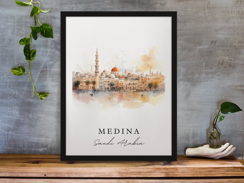 Medina Saudi Arabia Travel Poster – Archival Quality Print image 1