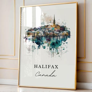 Halifax Canada wall art - Canada, Halifax poster, Halifax Wedding gift, Halifax Birthday present, Custom Text, Personalized Gift