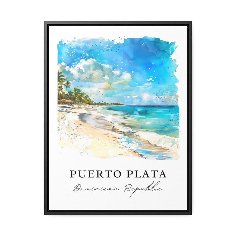 Puerto Plata Wall Art, Puerto Plata DR Print, Puerto Plata Watercolor, Puerto Plata Gift, Travel Poster, Housewarming Gift image 5