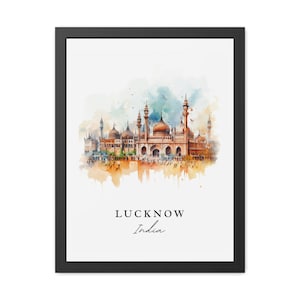 Lucknow India wall art - India, Lucknow India poster, Lucknow Wedding gift, Birthday present, Custom Text, Personalized Gift