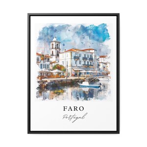Faro Portugal Wall Art, Portugal Print, Faro Wall Art, Faro Portugal Gift, Faro Travel Print, Travel Poster, Travel Gift, Housewarming Gift image 5