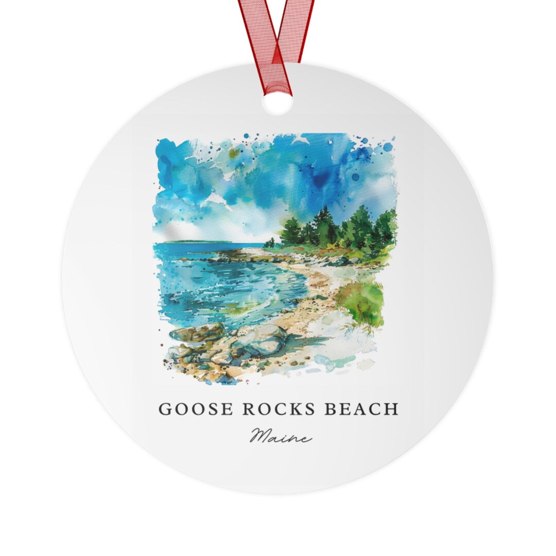 Goose Rocks Beach Ornament: Unique Goose Rocks Souvenir, Goose Rocks ...