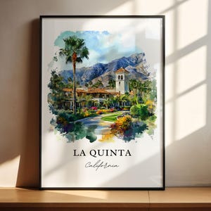 La Quinta CA Wall Art, Riverside County Print, La Quinta CA Art, La Quinta California Gift, Travel Print, Travel Poster, Housewarming Gift