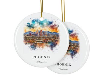 Phoenix AZ Ornament: Unique Phoenix Souvenir, Phoenix Arizona Decor, and Authentic Phoenix Arizona Gift