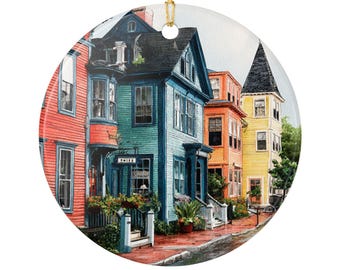 Newport RI Ornament: Unique Newport Rhode Island Souvenir, Newport Xmas Decor, and Authentic Newport RI Gift