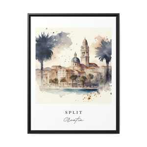 Split Croatia wall art - Croatia, Split poster, Split Croatia Wedding gift, Birthday present, Custom Text, Personalised Gift