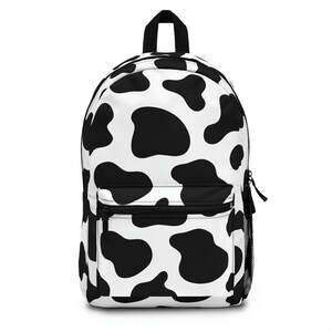 Cow Print Backpack Etsy UK