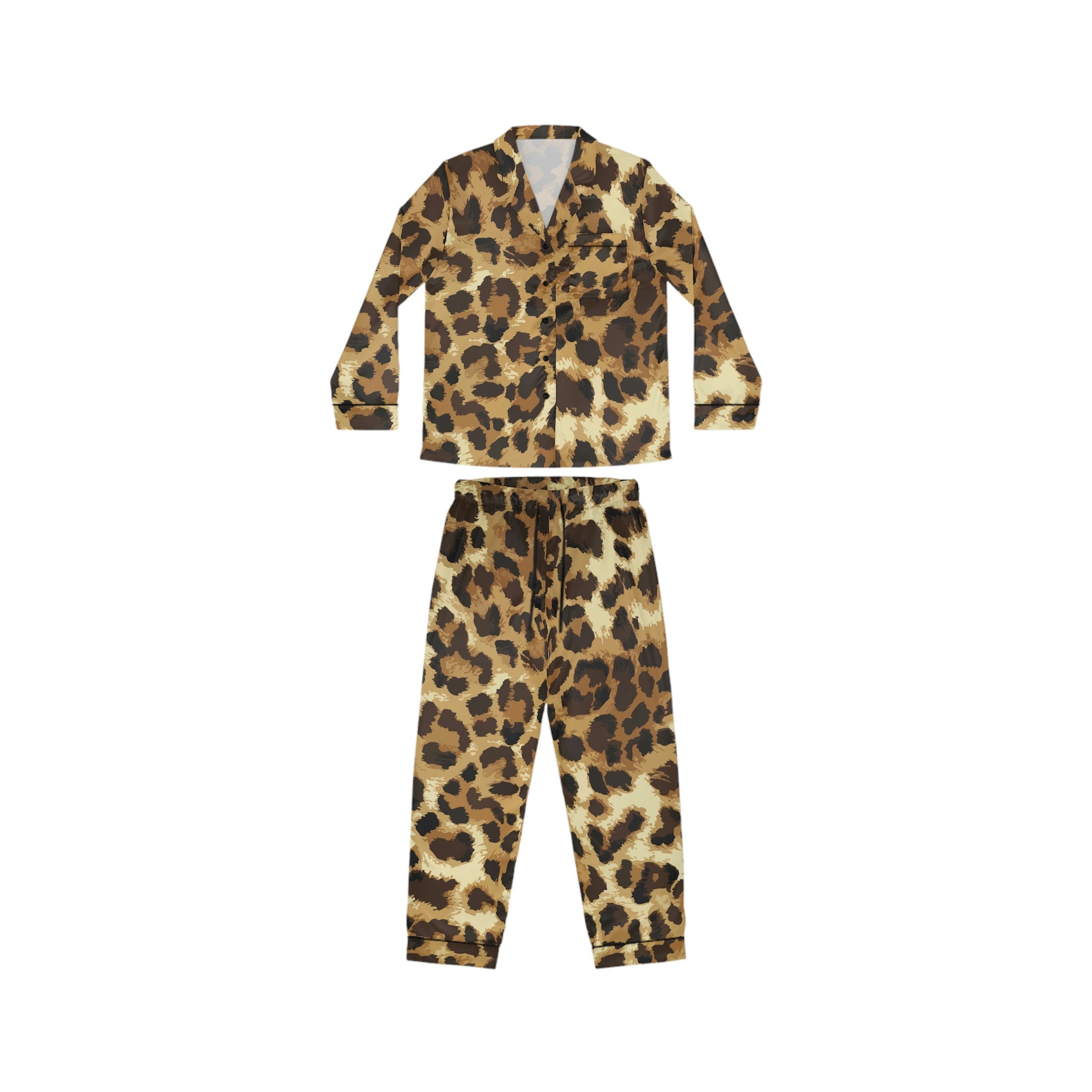 Pijama de mujer con estampado de leopardo • Todo pijamas