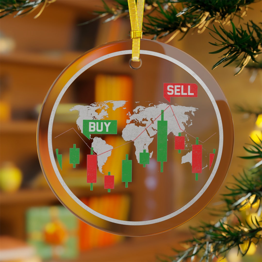 Glass Stocks Ornament Trader Ornament Investor Ornament Etsy