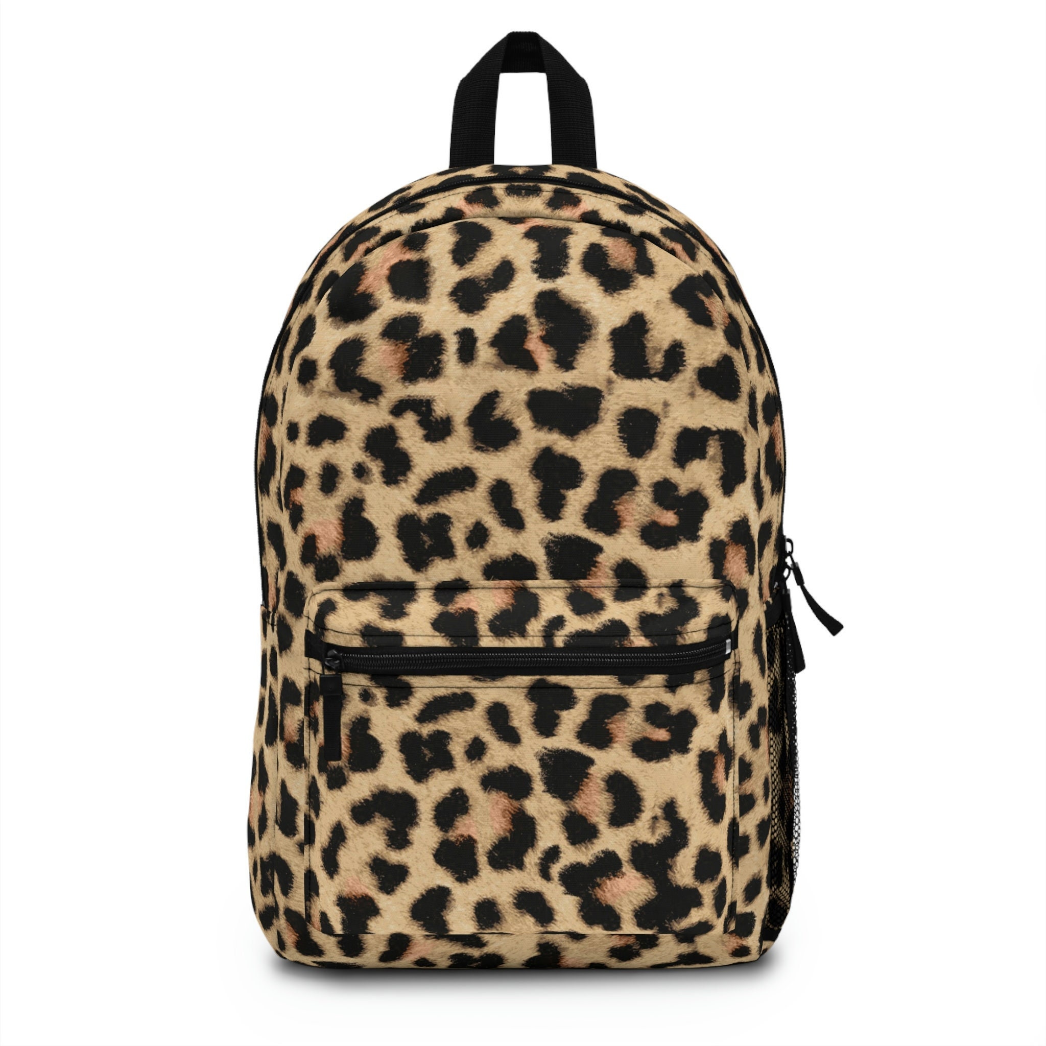 ADRIENNE VITTADINI Large BROWN Leopard Cheetah print Backpack | eBay