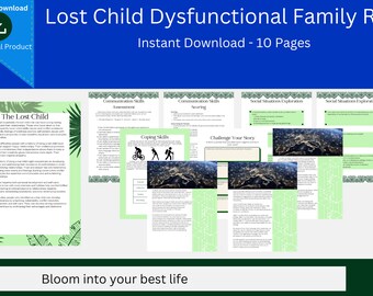 The Lost Child | Dysfunctional Family Role | Communication | Flip the Script | Coping Skills | Socialization | Mental Health Worksheets