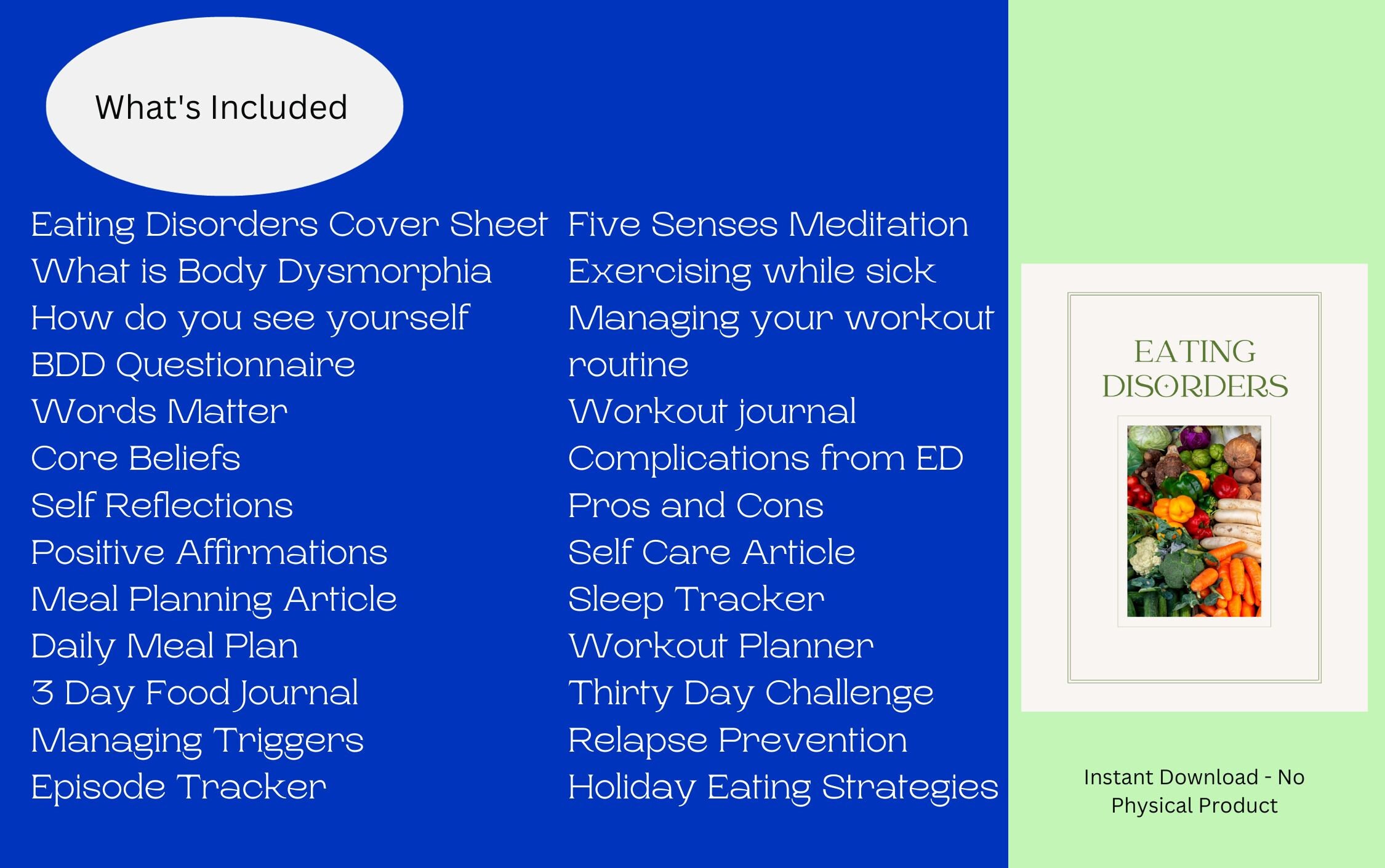 Eating Disorder Worksheets Binge Eating Workbook Food Recovery