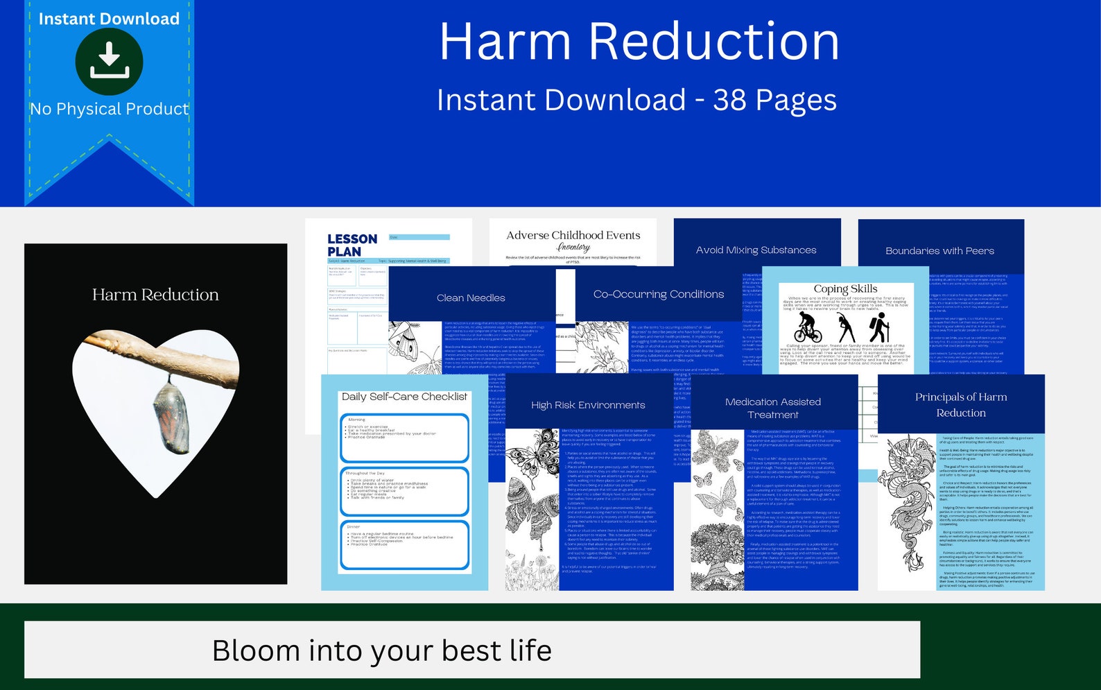 Harm Reduction Worksheets | Alcohol Reduction Worksheets | Drug Harm ...
