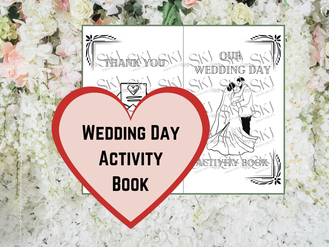 PRINTABLE Kids Wedding Activities - Wedding Coloring Kids - Wedding Coloring Book - Kids Wedding ...