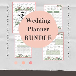 PRINTABLE 90+ Page Wedding Planner, Wedding Planner Binder, Wedding Organization, Wedding Planning Book, Wedding Organizer, PDF