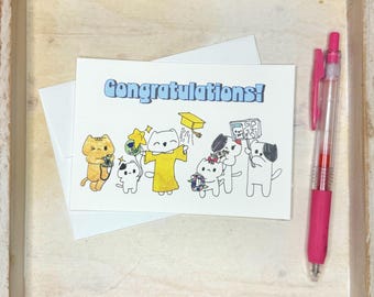 Cat "Congratulations Graduate" card
