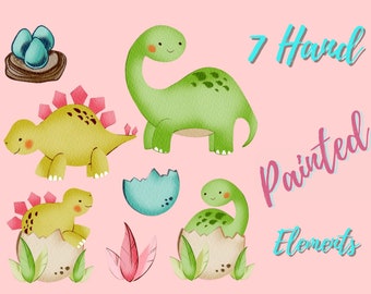 Baby Dragon Clipart: Fantasy Cartoon PNG Images (Instant Download)