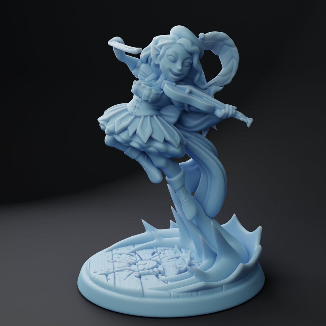 Mini Female Female Miniature 3D Printed Figure 3D Print Miniature Tabletop Games ...