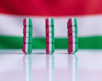 Hungary Flag Infinity Cube | 3D Printed Fidget Toy for Stress Relief & Focus | Red White Green Cube | Hungarian Desk Toy Gift
