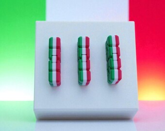 Italy Flag Infinity Cube | 3D Printed Fidget Toy for Stress Relief & Focus | Green White Red Cube | Multicolor Desk Toy