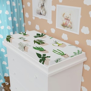 Indoor Plant Baby Changing Pad Cover, Indoor Plant Baby, Baby Plants, Love All My Babies, Plants and Baby, Cute Changing Pad for Baby, Plant