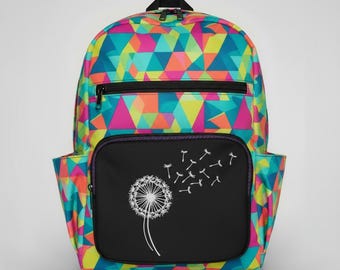 Easy Backpack Pattern for School and Travel. Digital Sewing Tutorial for Rucksack with Pockets