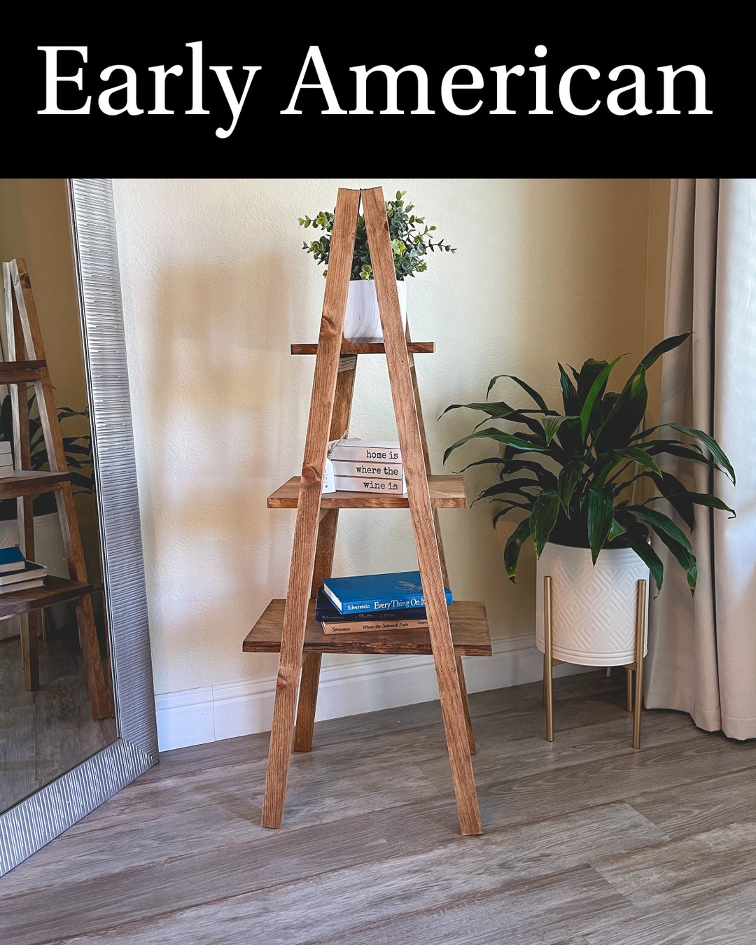 Custom A Frame Ladder Bookshelf Etsy