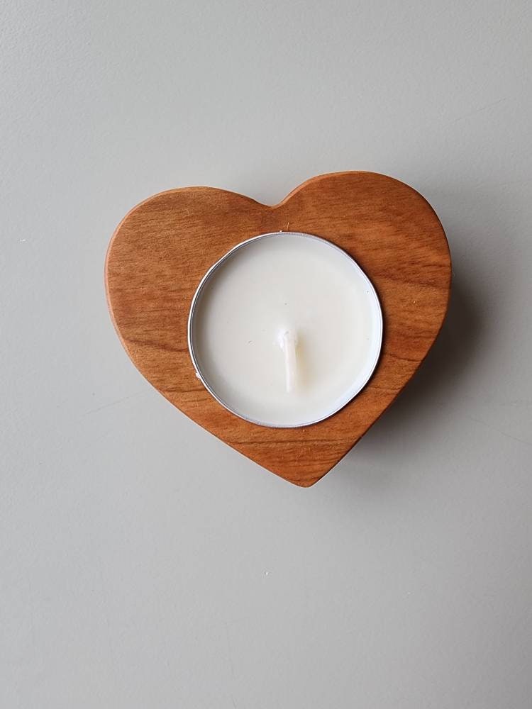 DIY Heart-Shaped Beeswax Tea Light Candles - Woodlark Blog