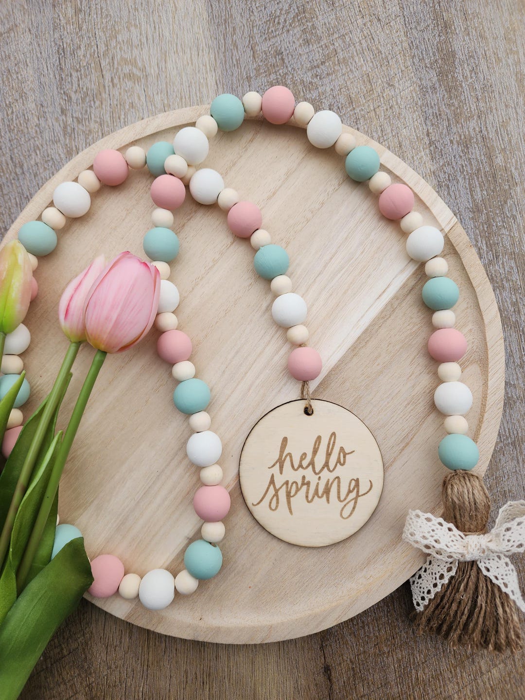 Spring Bead Garland - Etsy