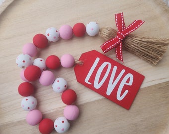 Valentine's Day Love Bead Garland