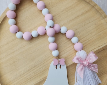 Cute Girl Ghost Decor - Pink Halloween Decor - Ghost Garland - Girl Halloween - Pinkoween