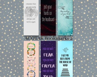 ACOTAR Digital Bookmarks Set 2