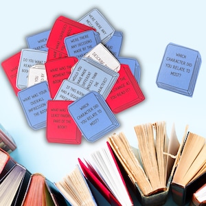 Book Club Questions & Prompts, 36 Cards for Fun Book Club Meetings, Book Club Conversation Starters, Book Club Leader Gift