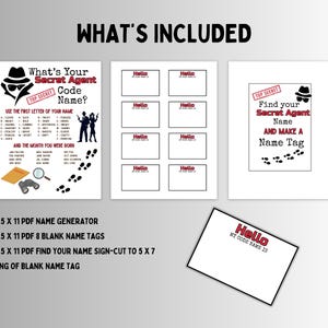 Secret Agent Code Name Generator Pdf What’s Your Secret Agent Name, What's Your Name Game, Spy Birthday ...