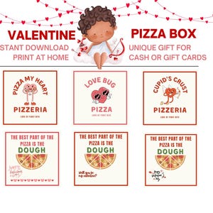 Cute DIY Money Gift for Valentine&#39;s Day - Spread Love and Pizza Happiness!- Will you be my Valentine?