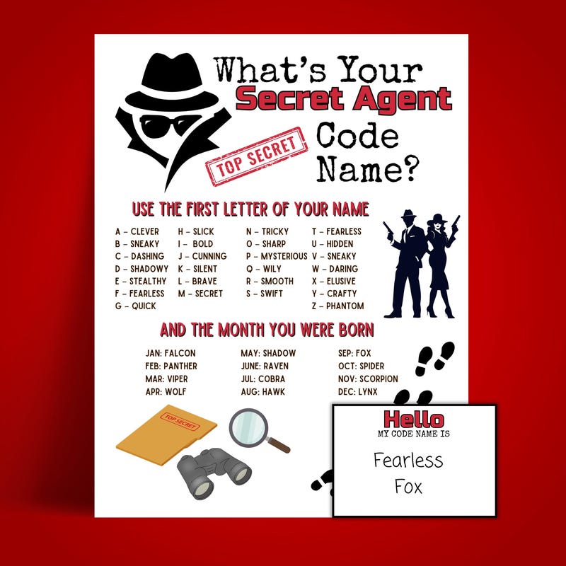 Secret Agent Party - Etsy