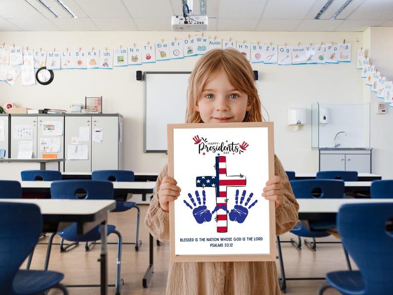 Presidents Day Handprint Craft for Kids, Christian patriotic kids ...