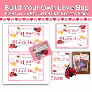 Bauen Sie Ihre eigenen Love Bug Treat Bag Toppers - Perfekt für Valentinstag, Vorschulaktivitäten, Kindertagesstätten und Klassenpartys!