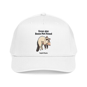 Error 404 Bones Not Found Ragdoll cat graphic Mid Profile Baseball Cap | funny cat design