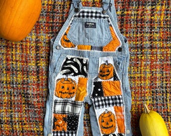 custom Halloween baby overalls