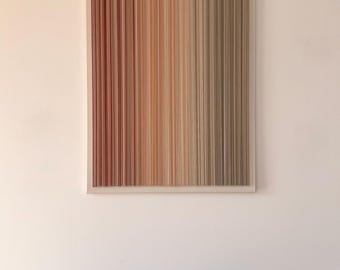 Modern String Art Wall Art | Textured Canvas Print | Textile Wall Art | Large Modern Wall Art for Living Room | Thread Picture