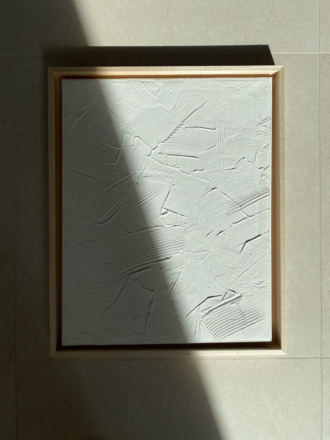 Structural Image Decor Minimalistic White Structural Image | Image With Structural Paste ...