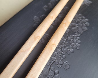 Birdseye Maple One of a kind markings Chopsticks With Rest Birdseye Maple, Custom Gift For House Warming Party, Handmade Handcrafted