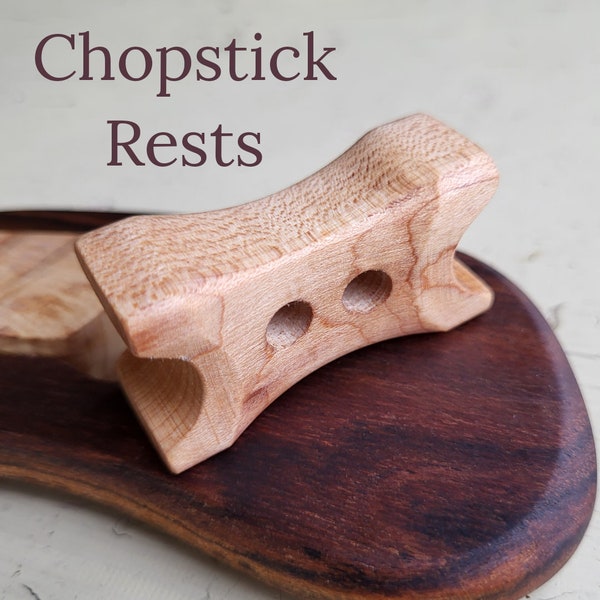 Handmade Chopstick Rests From Exotic Woods