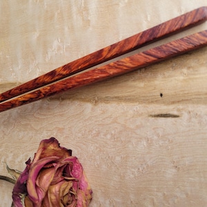 Palillos Cocobolo únicos, ideales para bodas, cumpleaños, cocina, amantes de la comida, chinos, hechos a mano, palillos japoneses.