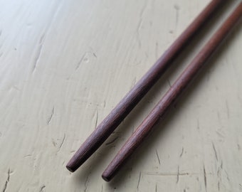 Lignum Vitae Chopsticks, 10" Handmade premium chopsticks, Chop Stick Gift, Rare Exotic Premium Wood, Chinese Foodie Gift.