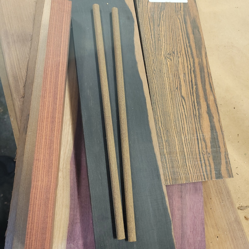 Handmade Ebony Stick, 3/8 Roundboth Ends. Useful for Drumming or