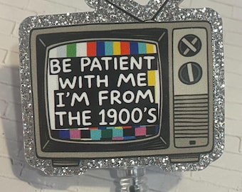 Hospital Id Badge - Sarcastic Retractable Reel - 1900s TV Nurse Theme, Encouraging Healthcare Gift